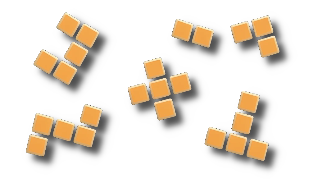 Image from tetris game extra bricks